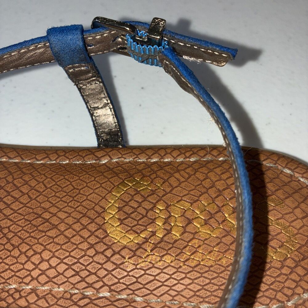 Circus By Sam Edelman Womens Carolina Blue Faux Suede Flat Sandals Size 9.5M - Picture 15 of 16
